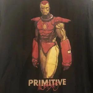 Primitive Jackets Coats Primitive X Moebius X Iron Man Black